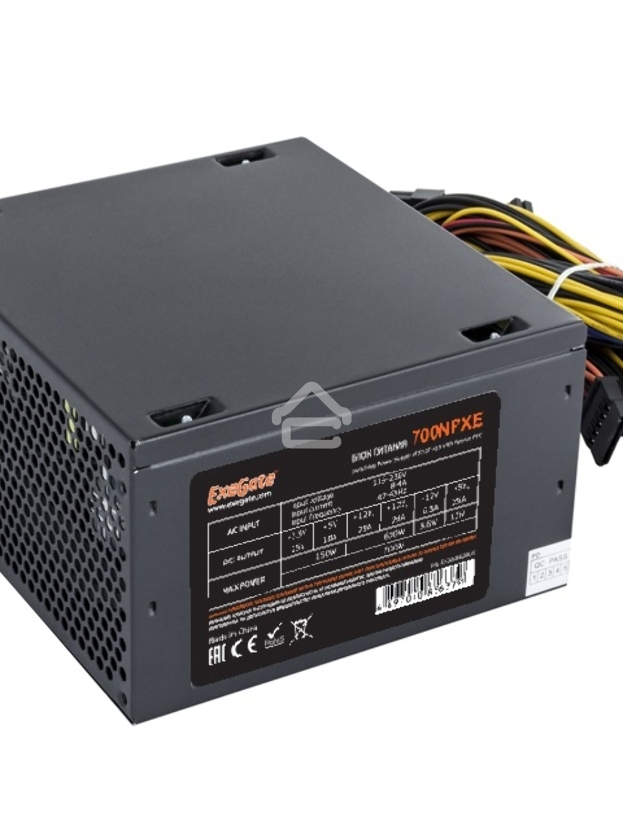 Блок питания Exegate 700NPXE (EX220360RUS), 700Вт, 120мм, черный