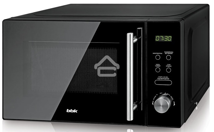 Микроволновая печь BBK 20MWS-722T/B-M/RU черный, 20 л, 700 Вт, переключатели - тактовый/сенсор