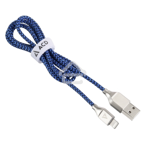 Кабель USB ACD-Titan Lightning - USB-A Нейлон, 1м, сине-черный