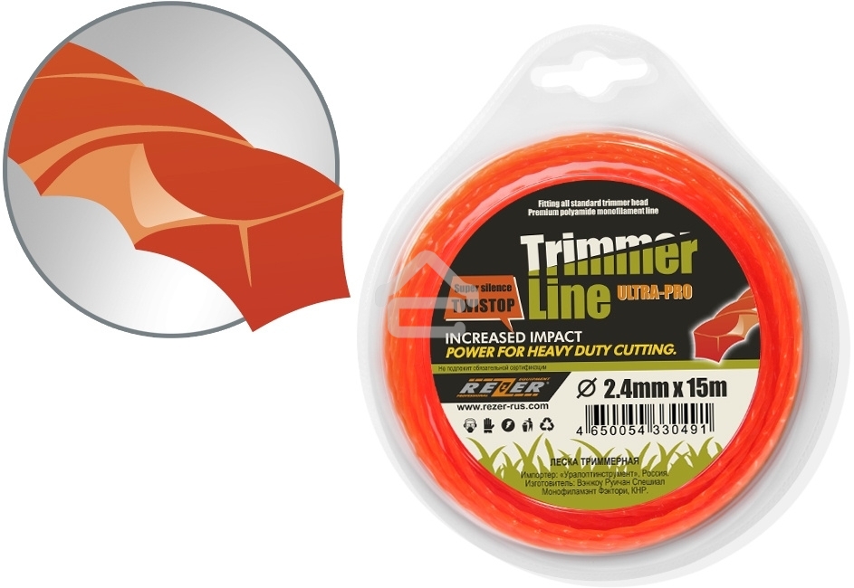 Мотокоса CARVER GBC-052M 1500Вт 2х-тактный 52см3 1л нож 230мм леска2.4мм