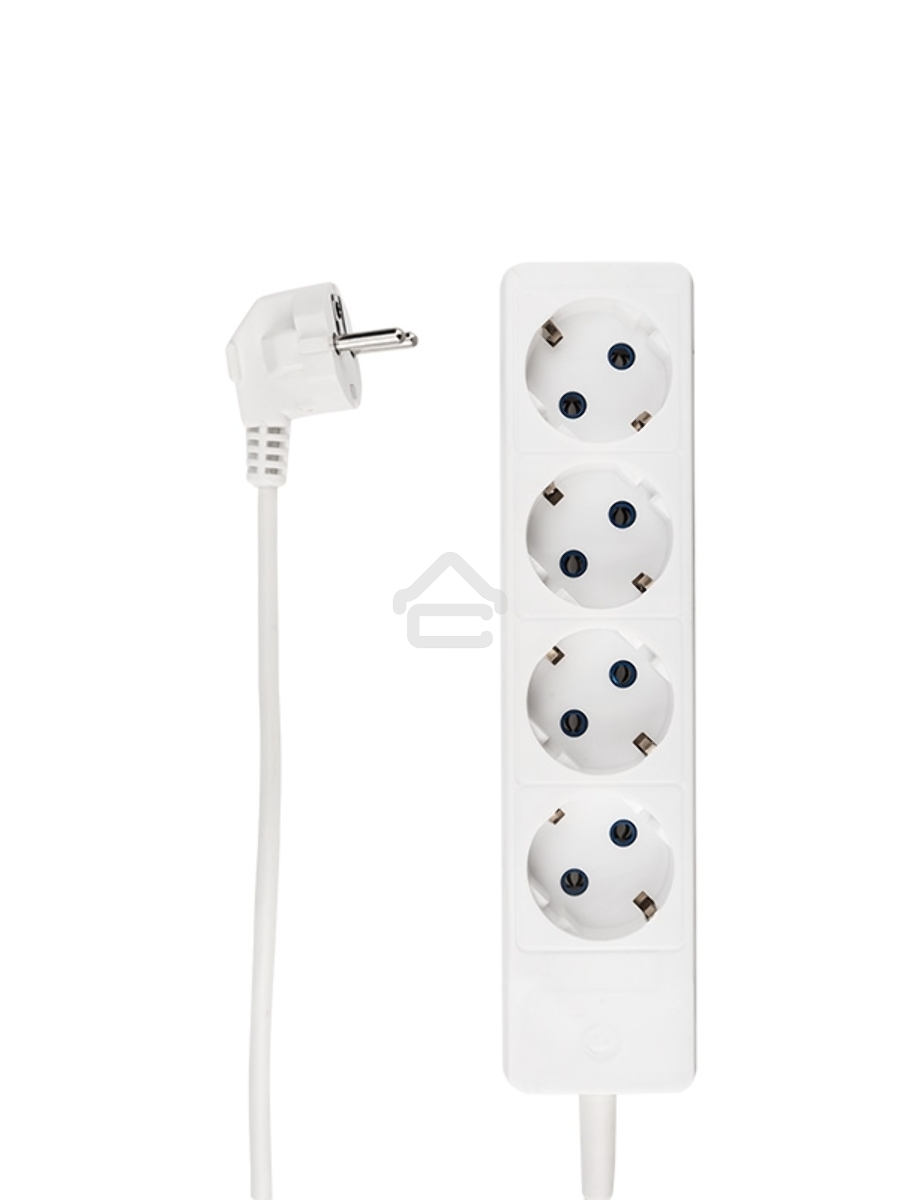 Удлинитель PROconnect OPTIMA 4 гнезда, 1.5 м, 2х0.75 мм², б/з, белый