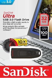 Флеш диск Sandisk 32Gb Ultra SDCZ48-032G-U46 USB3.0 черный