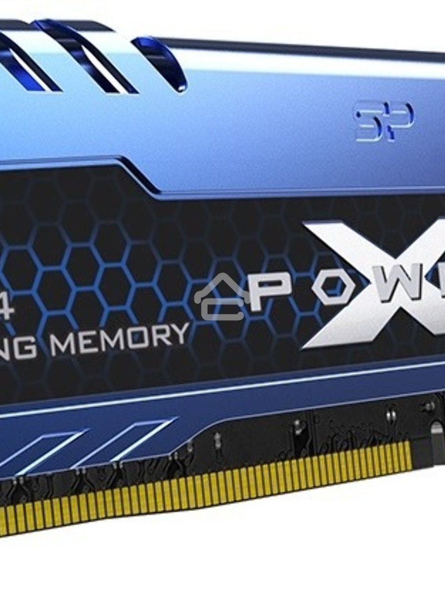 Оперативная память Silicon Power XPower Turbine, DDR4, 8GB (1x8GB), 3200MHz, CL16, DIMM, с радиатором, синий/черный