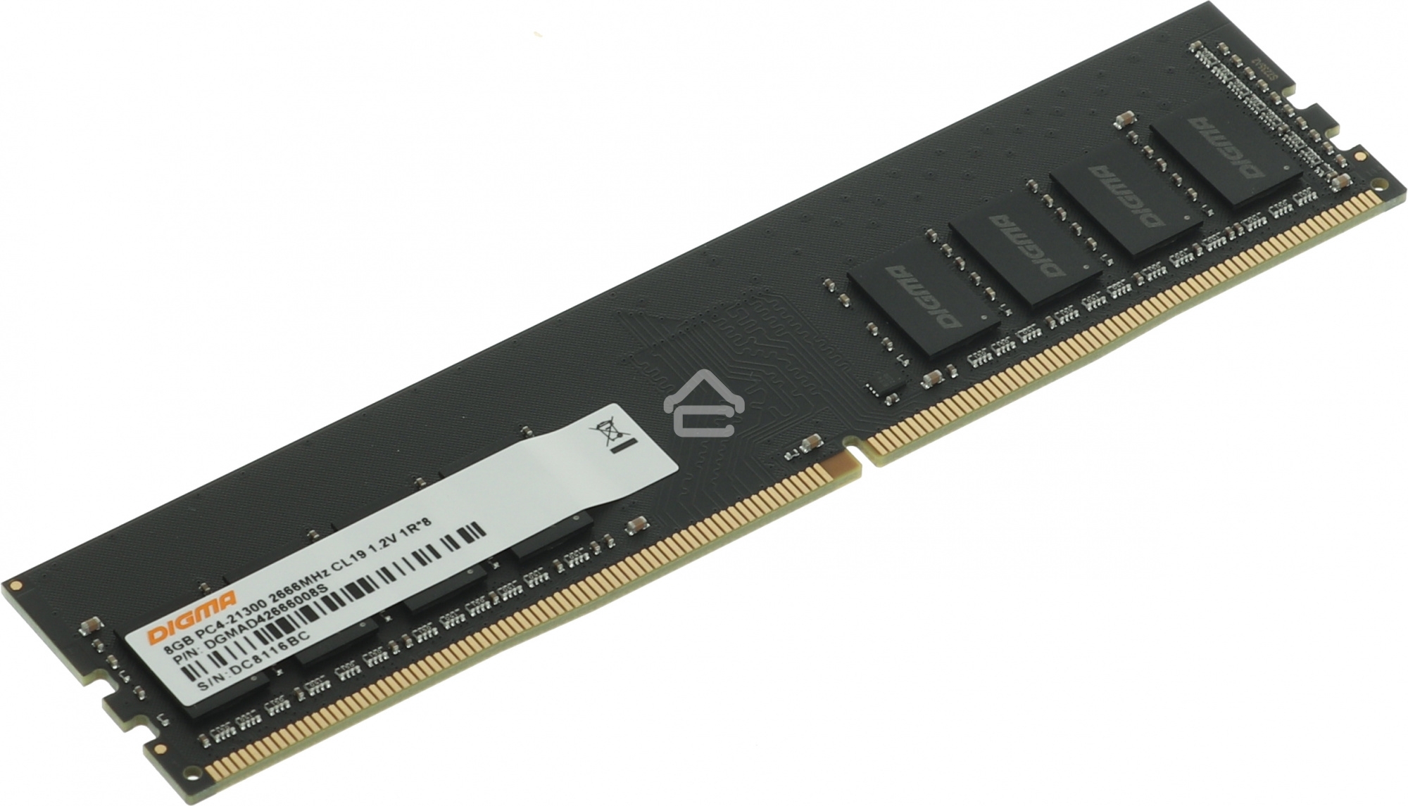 Оперативная память Digma, DDR4, 8GB (1x8GB), 2666MHz, CL19, DIMM