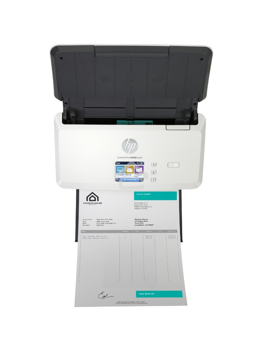 Сканер HP ScanJet Pro N4000 snw1 Scanner, 1y warr