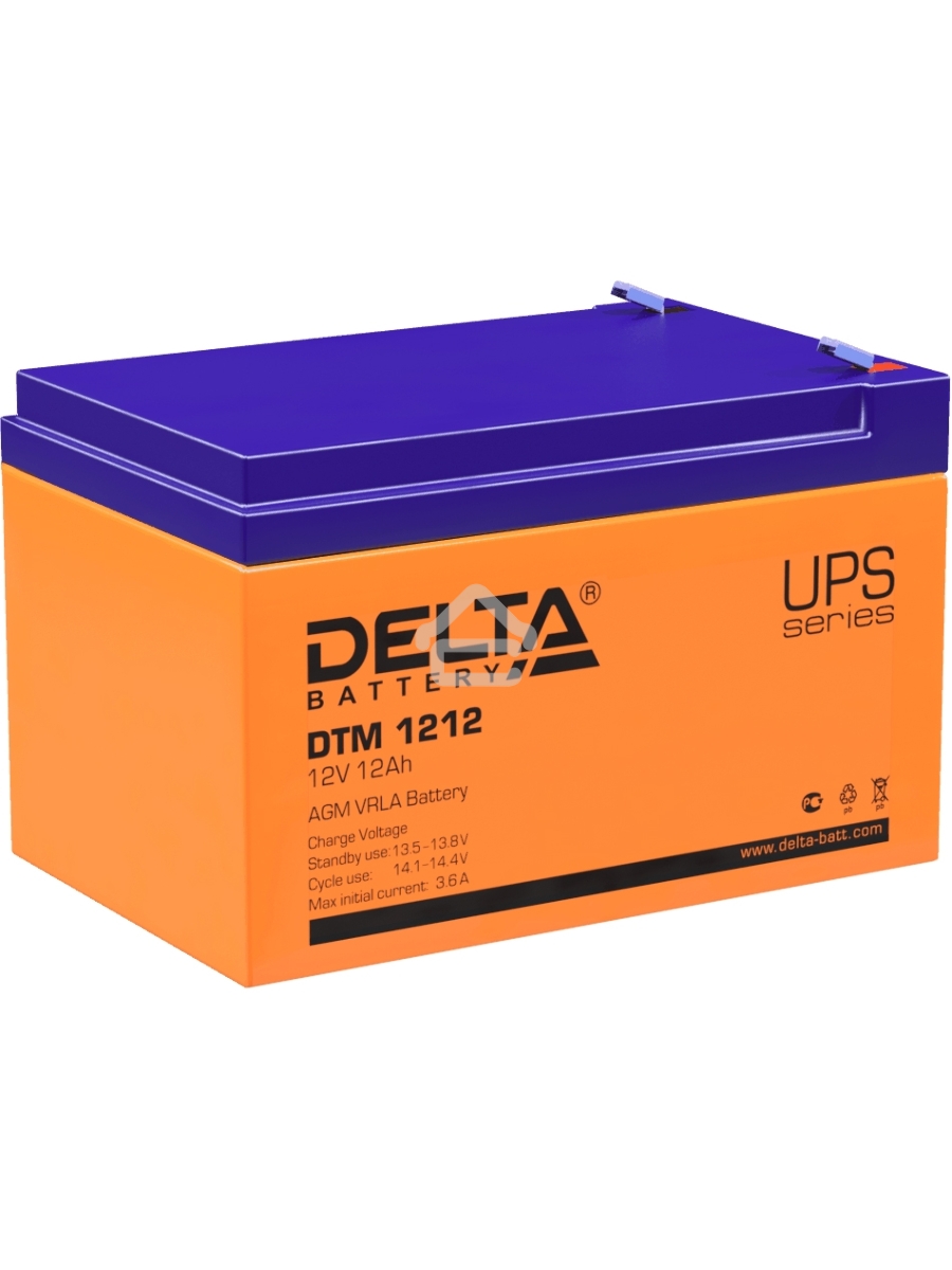 Батарея Delta DTM 1212 (12V, 12Ah)