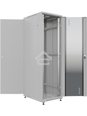 Шкаф серверный NTSS Премиум (NTSS-R22U6080GS) напольный 22U 600x800мм пер.дв.стекл металл 900кг серый IP20 сталь