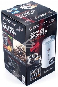 Кофемолка Endever Costa-1053, 250 Вт, 15000 об/мин, вес продукта для помола 100 гр, ABS-пластик, защита от перегрева двигателя