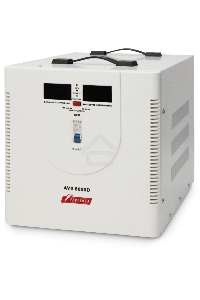 Стабилизатор напряжения Powerman AVS 8000D White (8000ВА,40А,КПД 98%,циф. индикация вх./вых. напряж.)