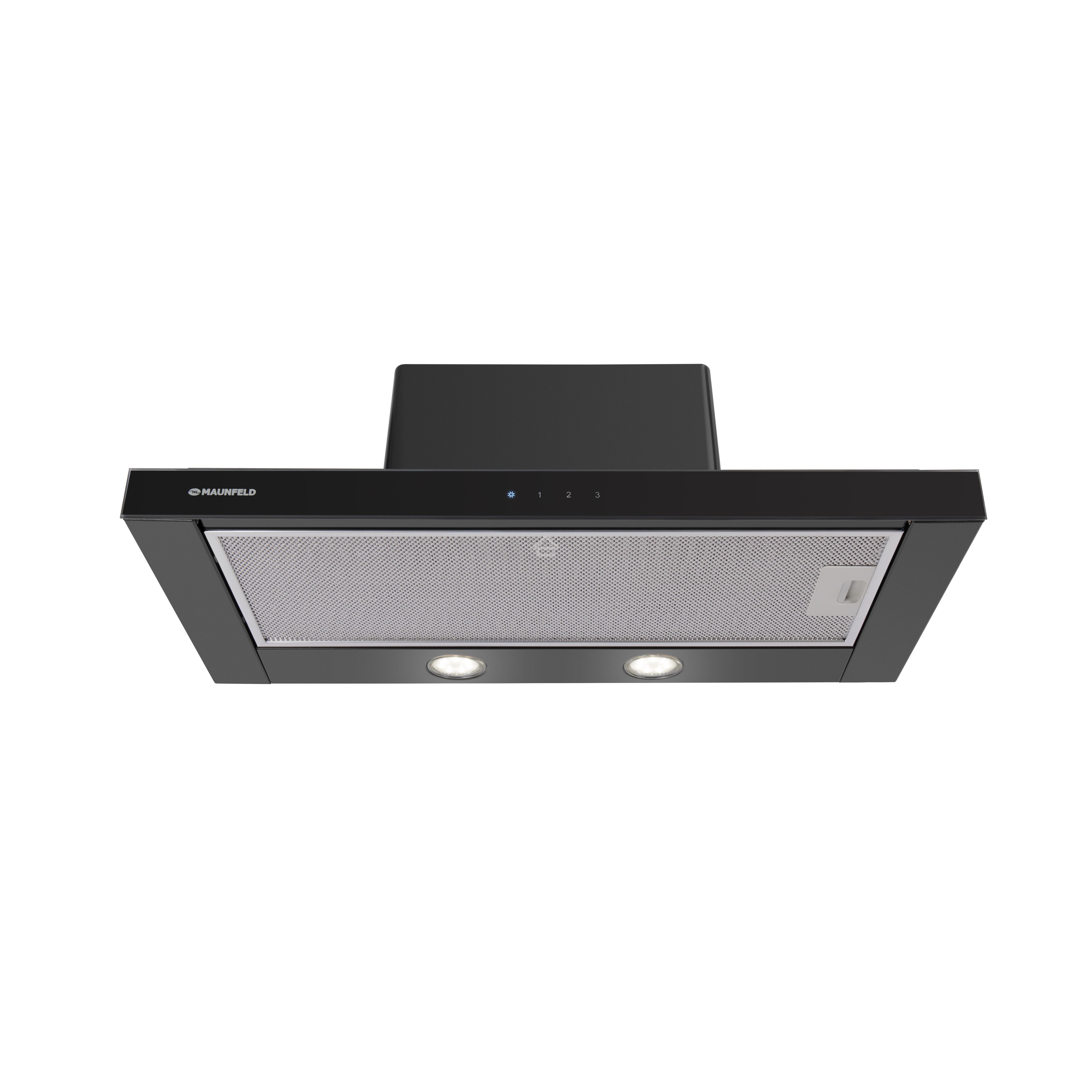 Вытяжка встраиваемая Maunfeld Ouse Touch Glass 60 черный, 60 см, 750 куб. м/ч, 48 дБ