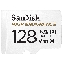 Флеш карта microSD 128GB SanDisk microSDXC Class 10 UHS-I U3 V30 High Endurance Video Monitoring Card