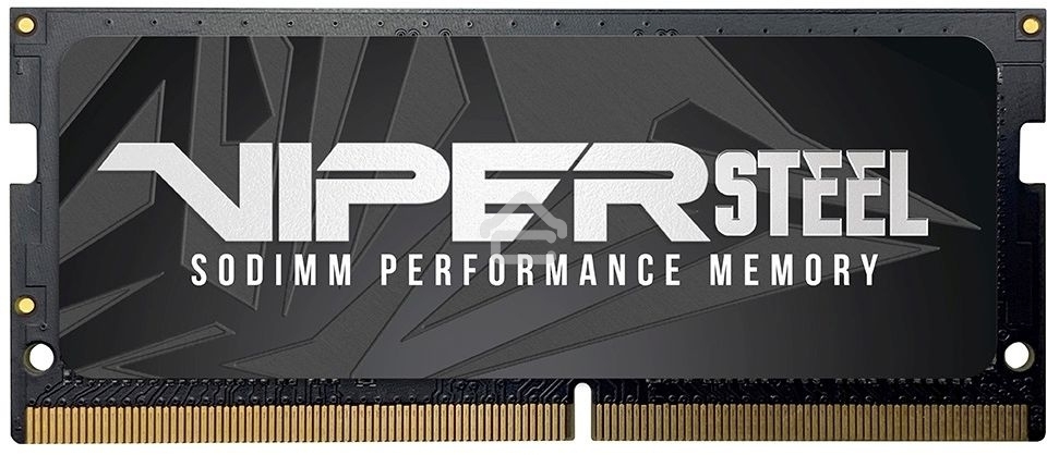 Оперативная память Patriot Steel Series, DDR4, 16GB (1x16 GB), 3200 MHz, CL22, радиатор, черный, SO-DIMM
