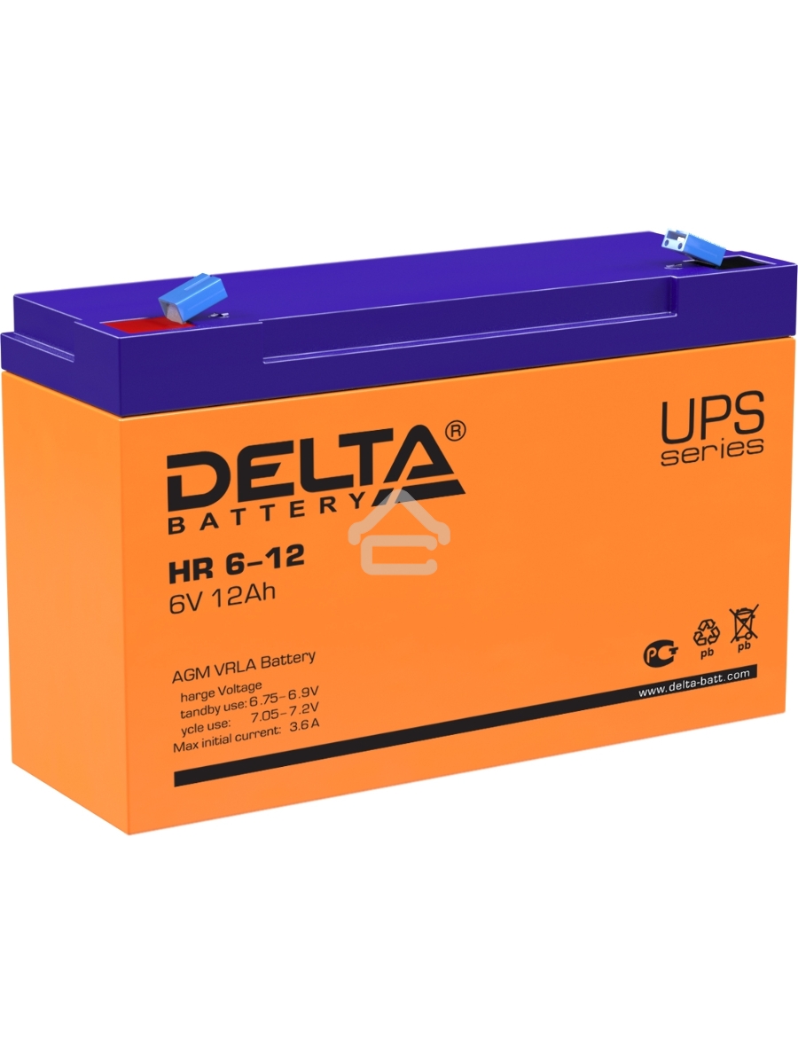 Батарея Delta HR 6-12 (6V, 12Ah)
