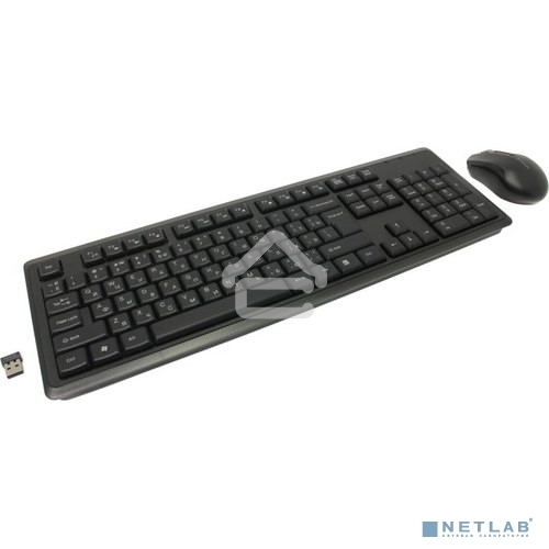 Клавиатура + мышь A4 V-Track 4200N клав:черный мышь:черный USB беспроводная