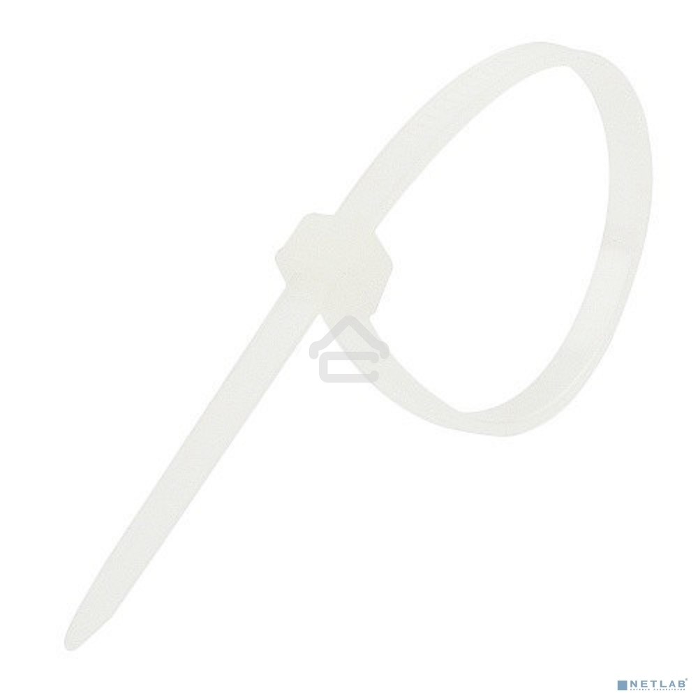 Хомут-стяжка кабельная нейлоновая Rexant 400 x7,6 мм, белая, упаковка 100 шт.