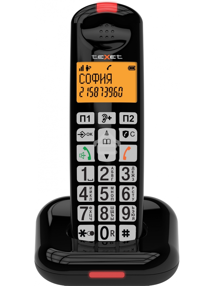 Радиотелефон TEXET TX-D7855A черный
