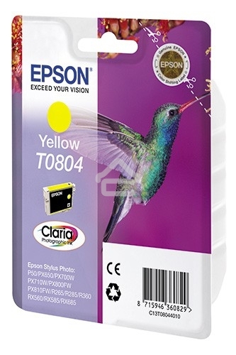 Картридж струйный Epson C13T08044011 желтый для Epson St Ph P50/PX660/PX720WD (330стр.)