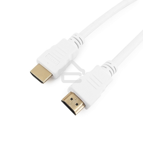 Кабель Cablexpert HDMI CC-HDMI4-W-10, 19M/19M, v2.0, медь, позол.разъемы, экран, 3 м, белый, пакет