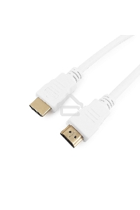 Кабель Cablexpert HDMI CC-HDMI4-W-10, 19M/19M, v2.0, медь, позол.разъемы, экран, 3 м, белый, пакет