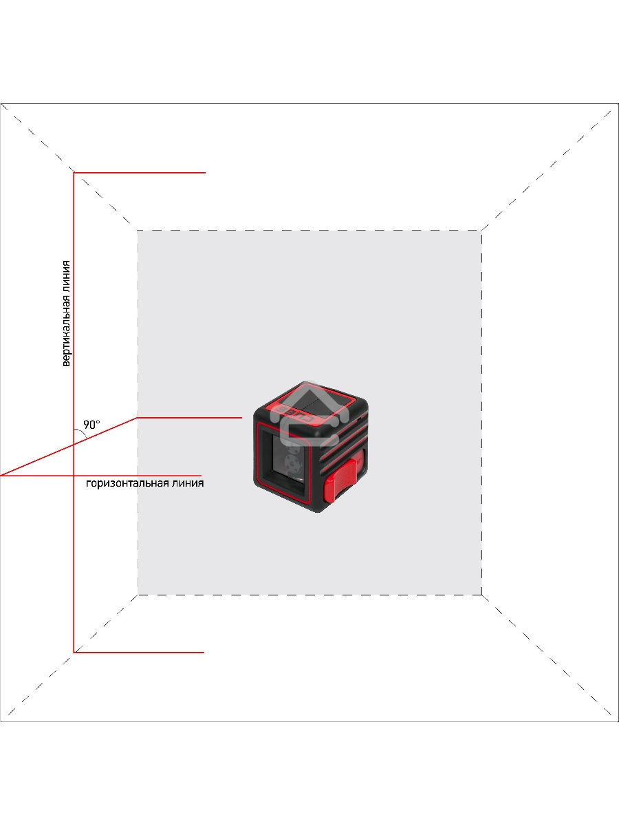Нивелир лазерный ADA Cube Basic Editionлиния ±0.2 мм/м