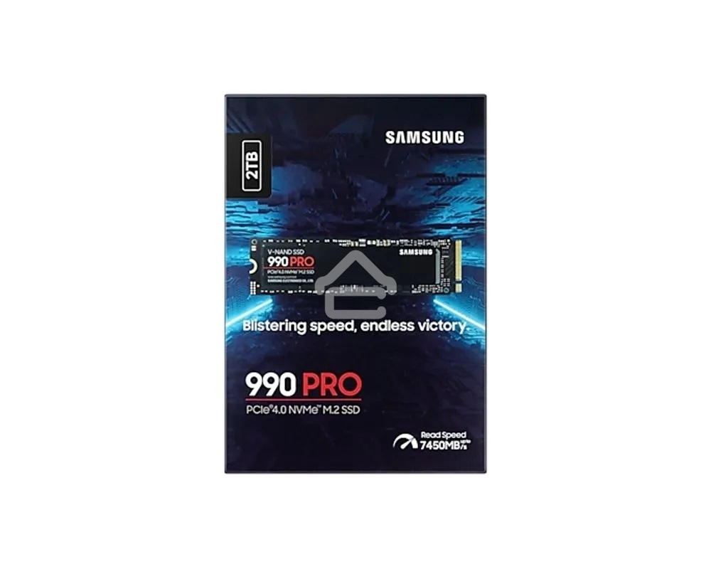 Накопитель SSD Samsung 990 PRO, 2000Gb, PCIe 4.0 x4, M.2 2280, NVMe, R/W 7450/6900, с радиатором