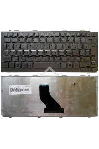 Клавиатура для ноутбука Toshiba mini NB200 NB300 NB305 серебристая