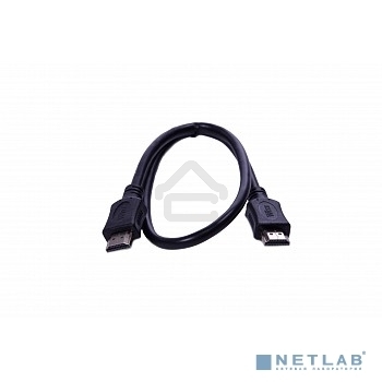 Кабель HDMI CP-HM-HM-1.8M Wize, 1.8 м, v.2.0, K-Lock, soft cable, 19M/19M, позол.разъемы, экран, темно-серый, пакет