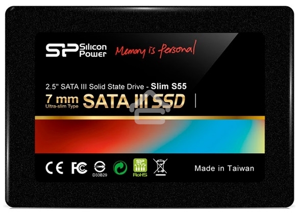 Накопитель SSD Silicon Power Slim S55, 120GB, SATA III, 2.5