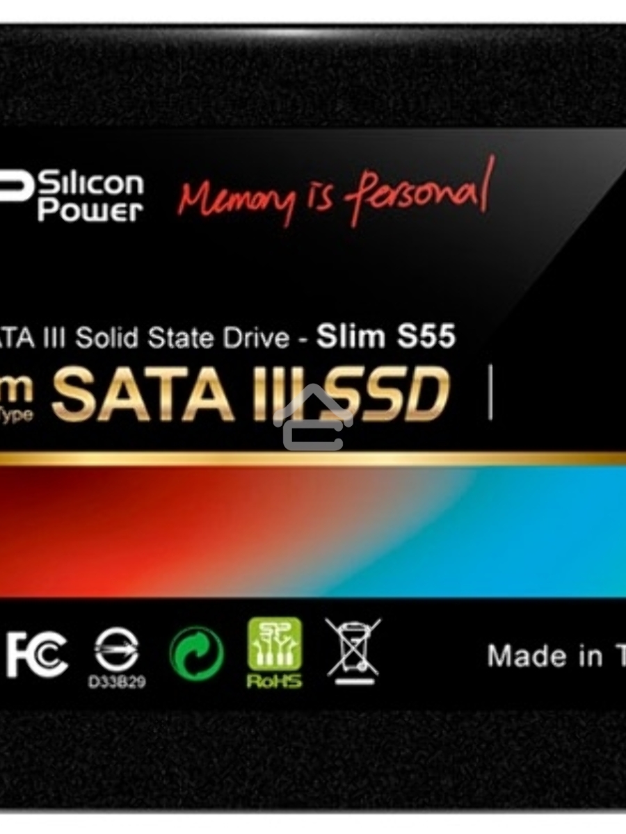 Накопитель SSD Silicon Power Slim S55, 120GB, SATA III, 2.5