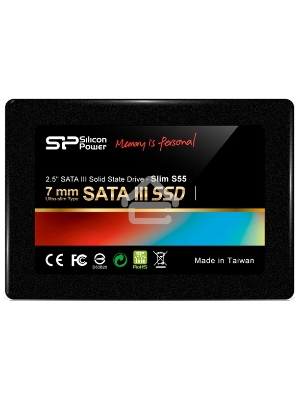 Накопитель SSD Silicon Power Slim S55, 120GB, SATA III, 2.5