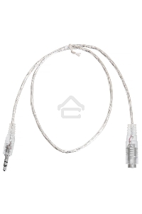 Кабель-удлинитель аудио Buro Jack/Plug 3.5mm (f) 1м. прозрачный