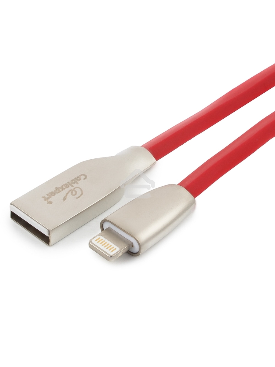 Кабель Cablexpert для Apple CC-G-APUSB01R-1M, AM/Lightning, серия Gold, длина 1м, красный, блистер