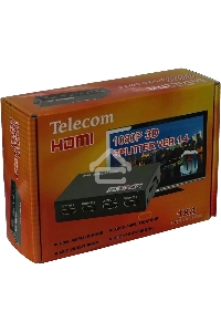 Разветвитель HDMI 1=>4 Telecom  <TTS5020>, каскадируемый , 1.4v+3D