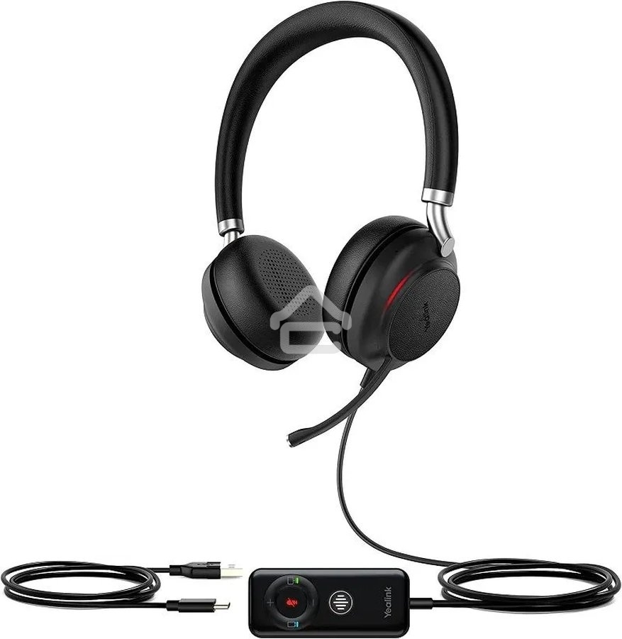 Гарнитура беспроводная USB/Bluetooth Yealink UH38 Dual UC-BAT черный