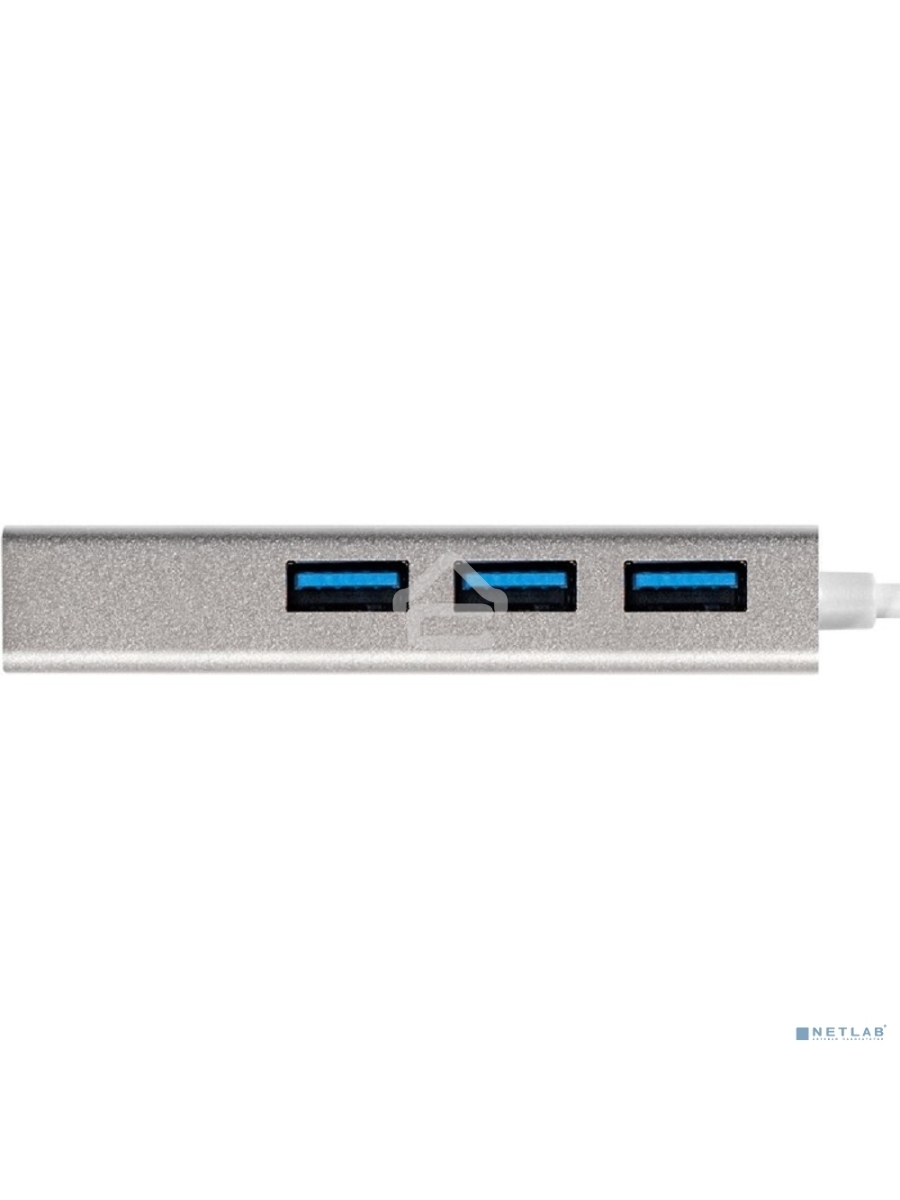 Хаб USB (концентратор) ExeGate DUB-4 (кабель-адаптер USB3.0 --> 4xUSB3.0, Plug&Play, серебристый)