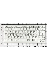 Клавиатура для ноутбука Toshiba mini NB200 NB300 NB305 серебристая