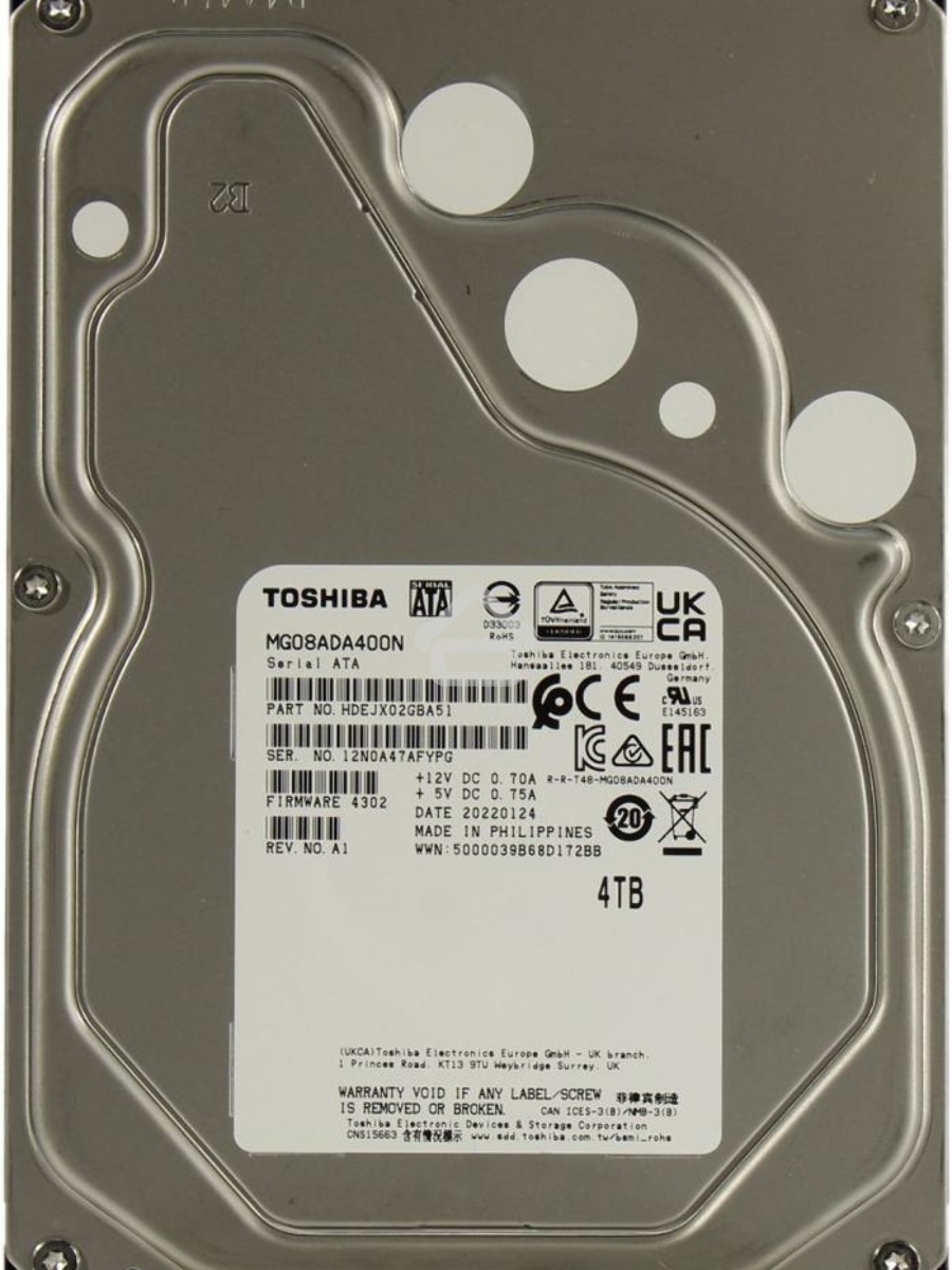 Жесткий диск Toshiba HDD SATA3 4Tb 3.5