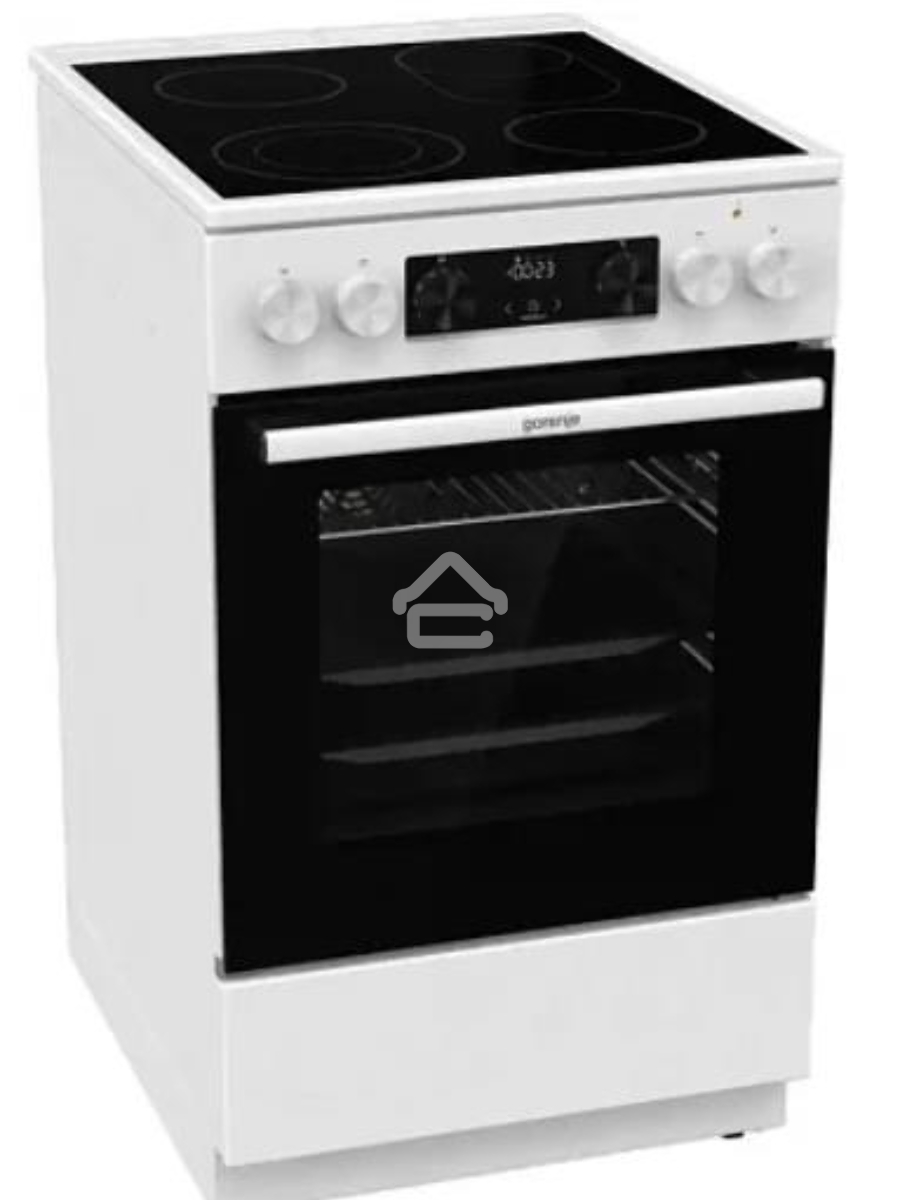 Плита электрическая Gorenje GECS5C70WA белый, конфорок 4 электрических, духовка 70 л, 50 см x 85 см x 59.4 см