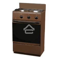 Плита газовая Flama CG 3202 B коричневый, конфорок 2 шт, духовка 30 л, 50 см x 85 см x 35 см