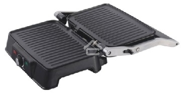 Электрический пресс-гриль Endever Grillmaster 220, серебристый/черный