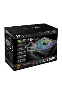 Блок питания Thermaltake ATX 750W Toughpower iRGB Plus 80 PLUS gold (24+4+4pin) APFC 140mm fan color LED 9xSATA Cab Manag RTL
