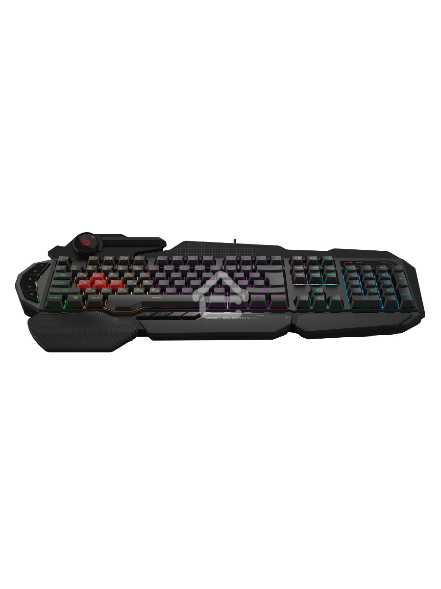 Клавиатура A4Tech Bloody B310N черный USB Multimedia for gamer LED (подставка для запястий) (B310N)