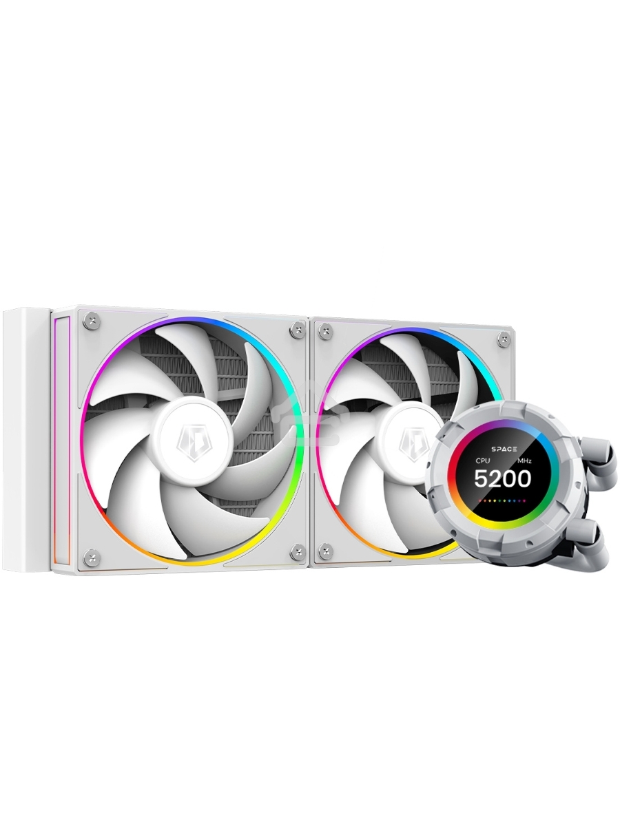 Система водяного охлаждения ID-Cooling SL240 белый 120мм алюминий+медь 2000rpm 30db 4-pin 300W