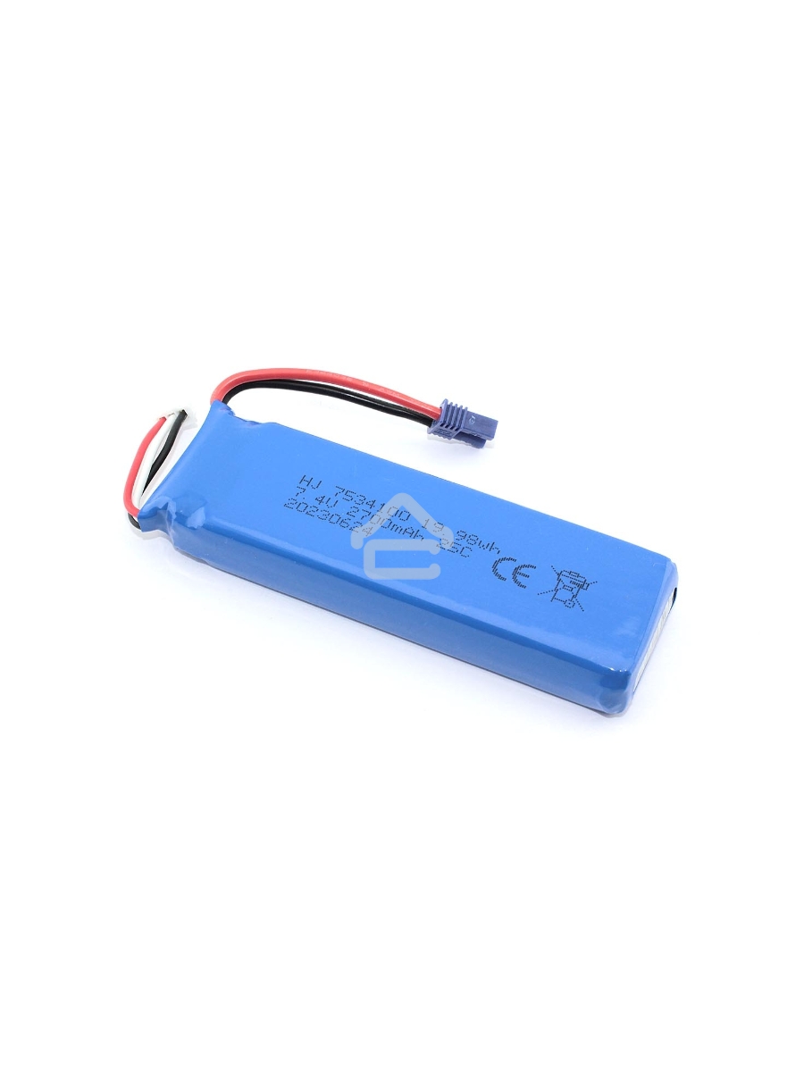 Аккумулятор Li-Pol 7.4v 7534100 2700mah разъем EC2