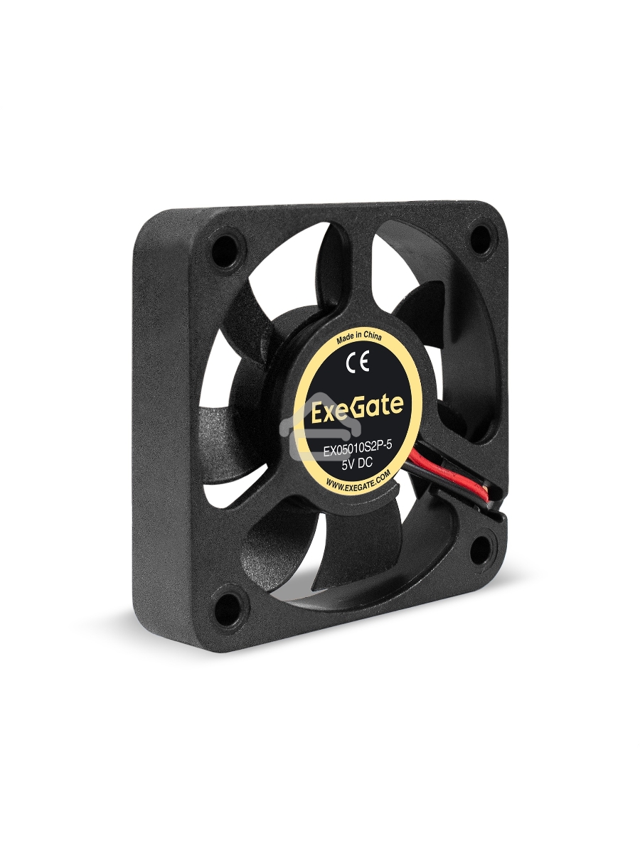 Вентилятор для корпуса ExeGate EX05010S2P-5 черный, 50 мм, 5500 об/мин, 27 дБ, 2 pin