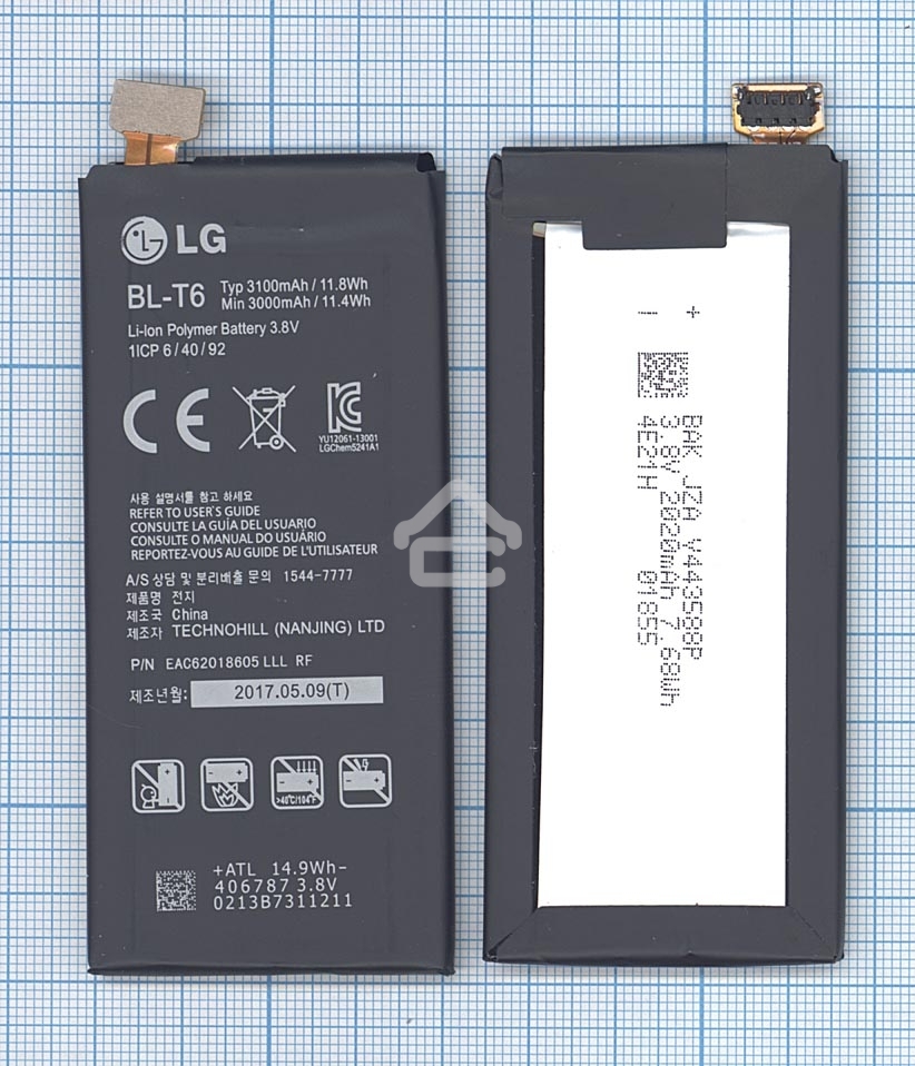 Аккумуляторная батарея BL-T6 для LG F220, Optimus GK 3000mAh/11.4Wh 3,8V