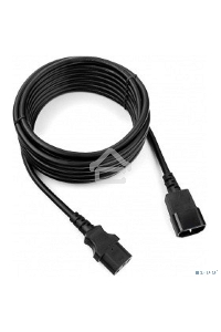 Кабель питания сист.блок-монитор Cablexpert PC-189-1-5M, 5м, C13-C14, 3x1кв.мм., черный, с заземлением
