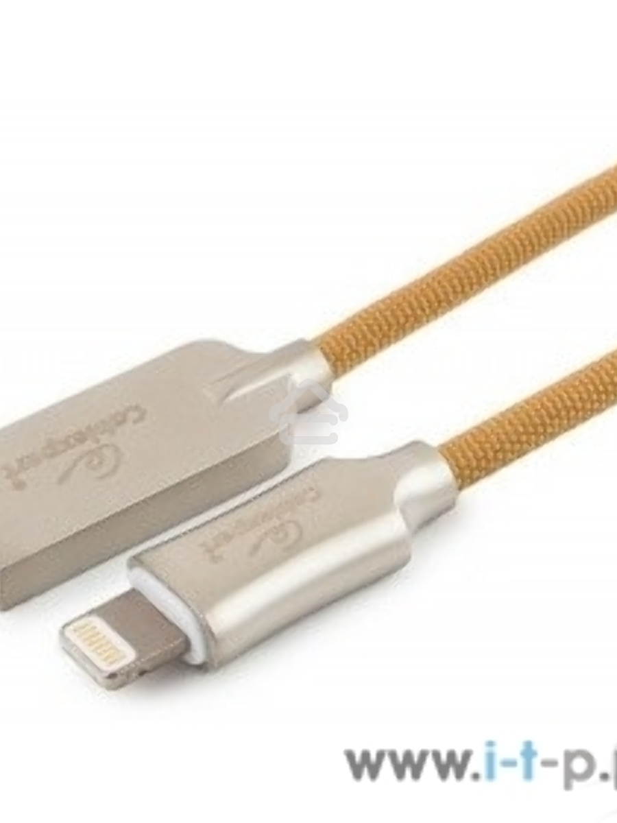 Кабель USB Cablexpert для Apple CC-P-APUSB02Gd-1M, MFI, AM/Lightning, серия Platinum, длина 1м, золотой, блистер