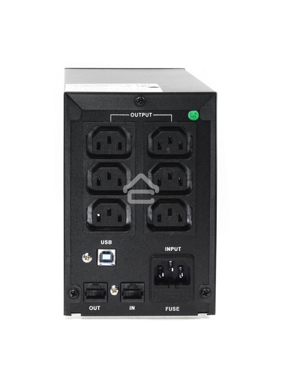 Источник бесперебойного питания CROWN Line Intractive CMU-SP650IEC USB 650VA\360W, корпус металл, 1x12V/7AH, розетки 6*IEC, трансформатор AVR 140-290V, cъёмный кабель 1.2 м, порт RJ11/45, порт USB, защита: от перегрузки, от КЗ, от скачков напряжения