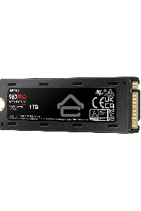 Накопитель SSD Samsung 980 PRO, 1TB, PCIe 4.0 x4, M.2 2280, NVMe, R/W 7000/5000, с радиатором